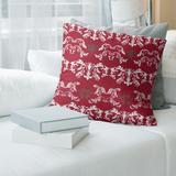 Tampa Bay Football Baroque Pattern Accent Pillow-Faux Suede