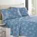 Solid or Print Cotton Heavyweight Flannel Bed Sheet Set