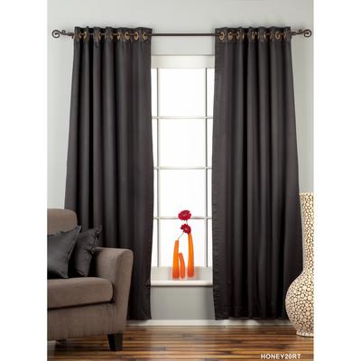 Black Ring / Grommet Top blackout Curtain / Drape / Panel - Piece