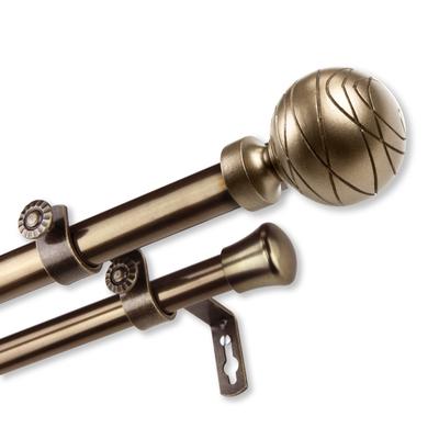 InStyleDesign Desmond Adjustable Double Curtain Rod