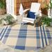 SAFAVIEH Courtyard Jolene Plaid Indoor/ Outdoor Waterproof Patio Backyard Rug