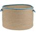 Light House 18-inch Round Indoor/ Outdoor Braided Storage Basket