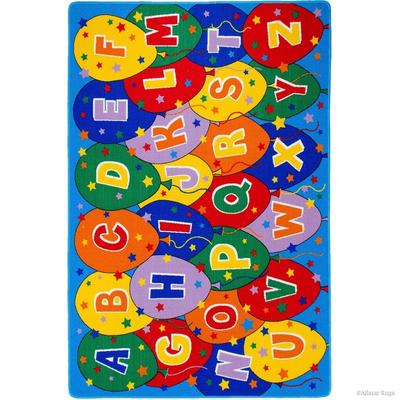 Allstar Kids Learn Alphabet Letters Balloons Rug