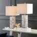 SAFAVIEH Lighting Homer Capiz Shell 26-inch Table Lamp (Set of 2) - 11.5" W x 11.5" L x 26" H