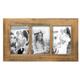 Foreside Home & Garden Natural Wood 4 x 6 inch Decorative Wood Picture Frame - Holds Three 4x6 Photos