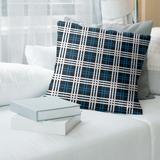 Carolina Football Luxury Plaid Accent Pillow-Faux Suede