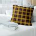 James Brooksberry NFB Arizona Football Luxury Plaid Pillow (w/ Removable Insert) - Cotton Twill