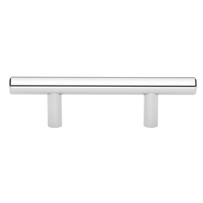 GlideRite 5-inch Solid Polished Chrome Handles 2.5 inch CC Cabinet Bar Pulls (Pack of 10 or 25) - Polished Chrome - 5"