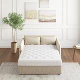 Sleep Philosophy Amity Waterproof Sofa Bed Mattress Pad - White