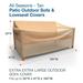 Budge Water-Resistant Outdoor Patio Sofa Cover, All-Seasons, Nutmeg