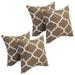 Blazing Needles 17-inch Square Polyester Outdoor Throw Pillows (Set of 4)