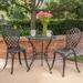 La Sola Outdoor 3-piece Cast Aluminum Bistro Set by Christopher Knight Home