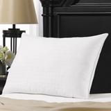100% Cotton Dobby-Box Shell Firm Back/Side Sleeper Down Alternative Pillow - White