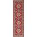 ECARPETGALLERY Hand-knotted Finest Gazni Cream, Burgundy Wool Rug - 2'10" x 9'10" Runner