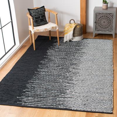 SAFAVIEH Handmade Vintage Boho Leather Vinni Modern Stripe Leather Rug