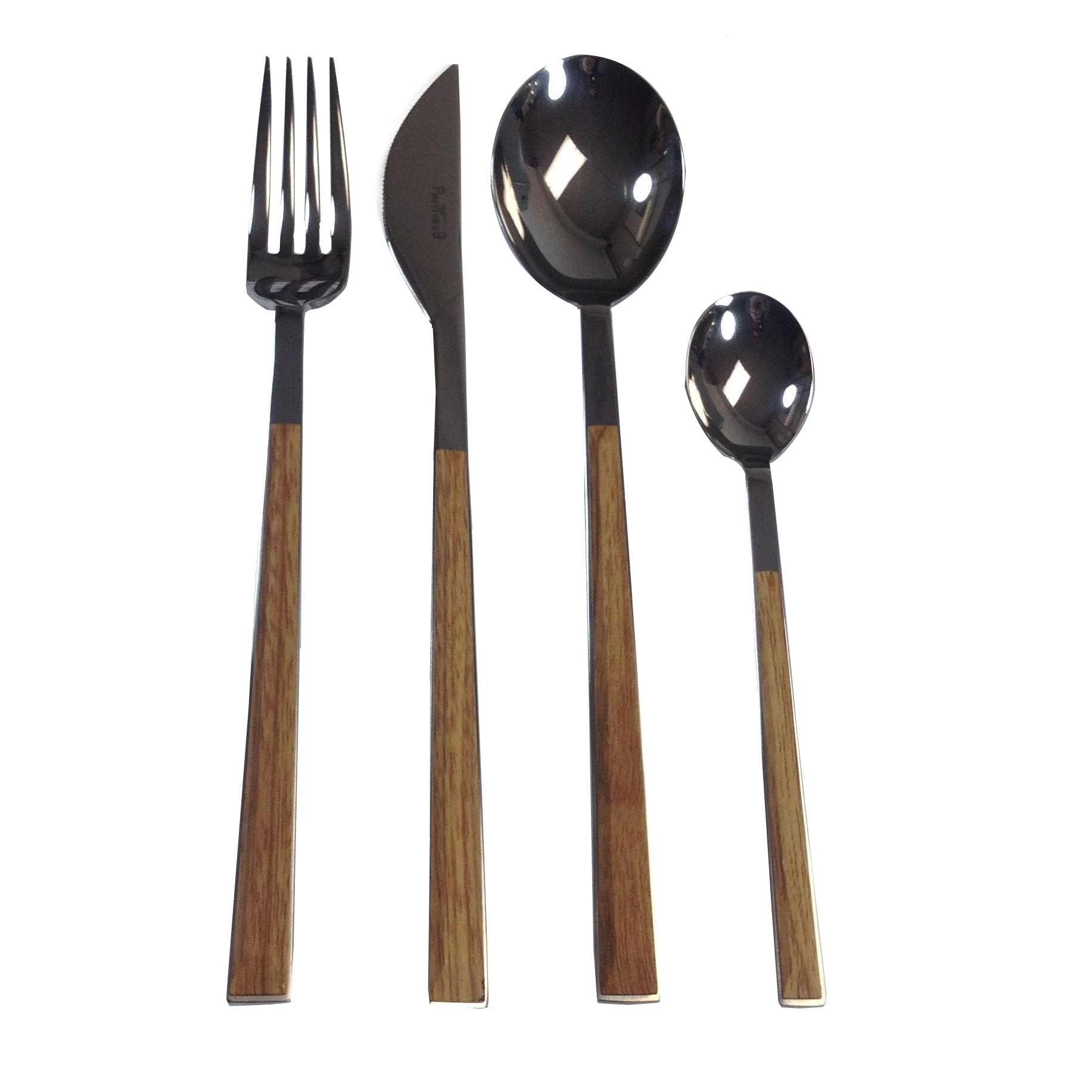 Red Vanilla Sushi Queen Teak Flatware 24-piece Set (Service for 6)