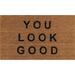 Novogratz by Momeni Aloha You Look Good Coir Doormat 1'6" x 2'6"