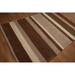 Abstract Contemporary Hand Tufted Oriental Area Rug - Brown/Beige - 5'6" x 8'6" - 5'6" x 8'6"