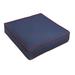 Humble + Haute Sunbrella Canvas Navy, Canvas Jockey Red Corded Indoor/ Outdoor Chair Cushion