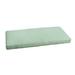 Sunbrella Spa Green w/ Ivory Indoor/ Outdoor Bench Cushion 55" to 60"