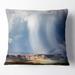 Designart 'Lake Powell under Clouds' Landscape Printed Throw Pillow