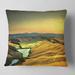 Designart 'Rural Landscape Italy Panorama' Landscape Wall Throw Pillow