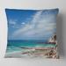 Designart 'Rocky Coast Panoramic View' Seashore Throw Pillow