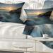 Designart 'Sydney Seashore at Sunset' Seascape Throw Pillow