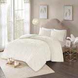 Madison Park Virginia Tufted Cotton Chenille Medallion Duvet Cover Set