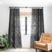 1-piece Blackout Reeve Pattern Black Made-to-Order Curtain Panel