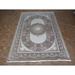 Hand Knotted Ivory Tabriz with Wool & Silk Oriental Rug (7'11" x 11'3") - 7'11" x 11'3"