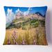 Designart 'Ancient Town of Assisi Panorama' Landscape Printed Throw Pillow