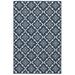 Style Haven Martinique Floral Lattice Indoor Outdoor Navy/Off-White Area Rug