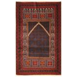 HERAT ORIENTAL Handmade One-of-a-Kind Balouchi Wool Rug - 3'1 x 5'1