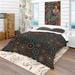 Designart 'Ethnic Geometric Pattern' Bohemian & Eclectic Bedding Set - Duvet Cover & Shams