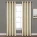 Porch & Den Limpus Faux Linen Grommet Top Blackout Curtain Panel