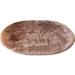 Silver Orchid Nansen Faux Sheepskin Oval Shape Shag Area Rug