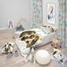 Designart 'Funny Puppy Dogs Watercolor' Modern & Contemporary Bedding Set - Duvet Cover & Shams