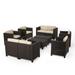 Waverly Outdoor Faux Wicker 8-piece Chat Set by Christopher Knight Home