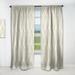 Designart 'Zigzag Minimal Striped Design' Scandinavian Curtain Single Panel