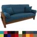Twill Full-Size 8-10 Inch Thick Futon Cover Set with Four Throw Pillows - Full