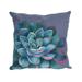 Liora Manne Visions IV Succulent Indoor/Outdoor Pillow Lapis 20" x 20"