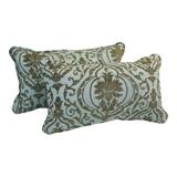 18-inch Corded Patterned Jacquard Chenille Lumbar Throw Pillows (Set of 2)