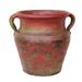 Red Earthen Ware Terracotta Vessel/Planter with Handles - 7.5"x7"