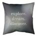 Quotes Multicolor Background Explore Dream Discover Quote Pillow-Cotton Twill