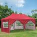 Ainfox 10x20Ft Pop up Canopy Tent Party Heavy Duty Instant Gazebo with 4 Removable Sidewalls