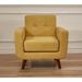 Lumia Grace Rainbeau Mid-Century Tufted Upholstered Rainbeau Living Room Chair