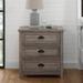 Middlebrook Designs 3 Drawer Farmhouse Nightstand