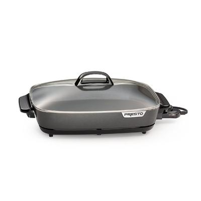 Presto 16 in. Electric Slimline Skillet with Glass Cover