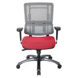 ProLine Vertical Grey Mesh Office Chair with Titanium Base